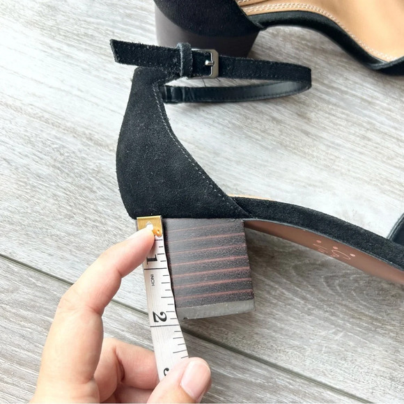 CROWN VINTAGE Valentinaa D'Orsay Black Leather Strappy Pumps - Picture 15 of 15